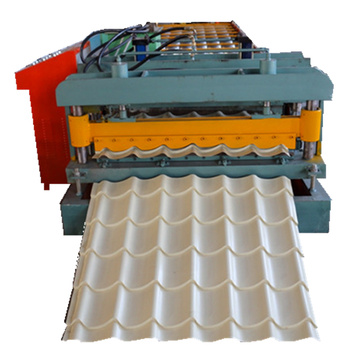 Glazed steel roof tile roll forming machine