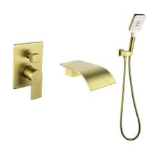 Concealed Wall Tub Faucet Set with Hand Shower