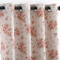 Floral blackout perforated printed curtains