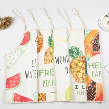 Custom Kitchen Fashion PU Oil Proof Waterproof Apron