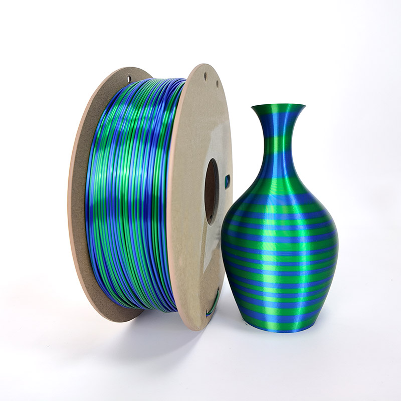 Shiny Silk Muticolor Fast Change PLA Filaments Shiny Silk Muticolor Fast Change PLA Filaments