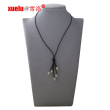 Fashion Leather Tassels Natural Cultured Pearl Necklace Wholesale