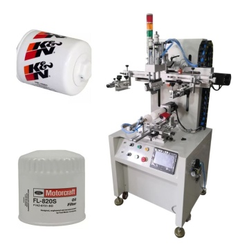 Multi Color Oil Fuel Filter Screen Printing Machine Servo CNC Printer