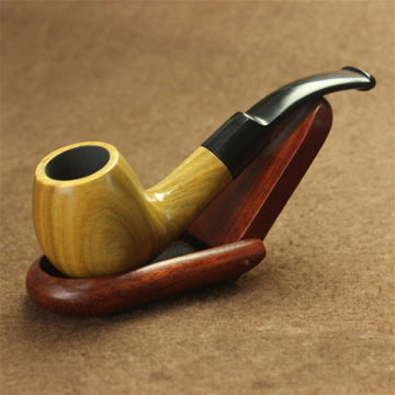 High Quality Ebony Wood Root Hand Made Smoking Pipe