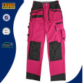 Womens Cerise Durable Knee Pads Cargo Pants