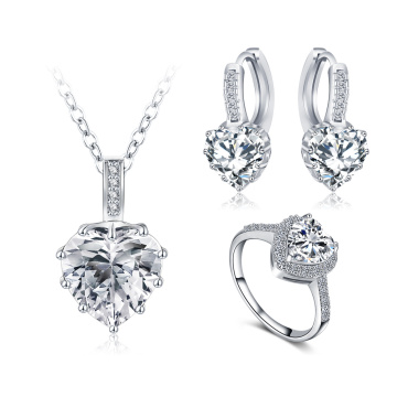 Herzförmige Hochzeit Schmuck Sets für Frauen (CST0033-B)