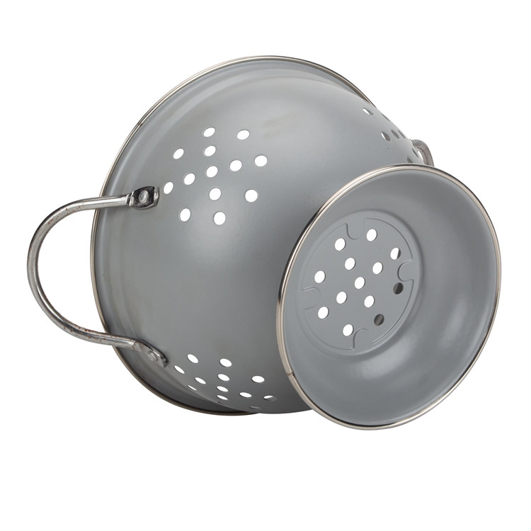 Grey Enamel Colander