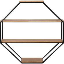 Moderne 4-stufige geometrische Regale für Wand