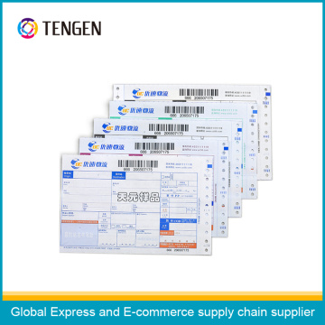 Multi Layers Logistic Courier Air Waybill with Variable Barcode Printing