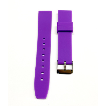 Sangle de montre en silicone colorée avec boucle