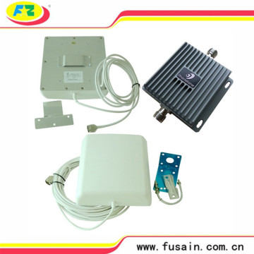 Kit completo GSM / 3G WCDMA 850/2100 850MHz / 2100MHz Banda dual 65dB Repetidor de señal de teléfono móvil