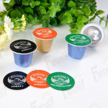 37mm disposable nespresso aluminum foil empty coffee capsule