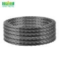 Cross Type Galvanized Concertina Coil Razor Barbed Wire