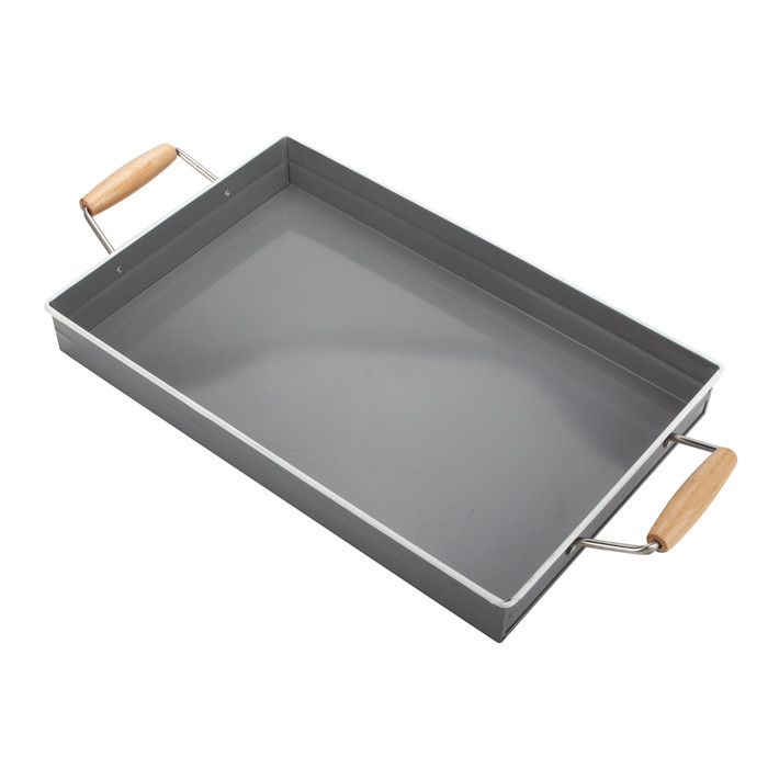 Square Galvanized Metal Serving Tray