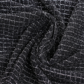 Black Fashion Designs Wire Jacquard Fabric For Garemnt