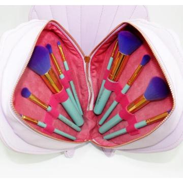 10PCS New Design Custom Makeup Brushes with Flower Shape Bag