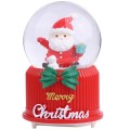 Смола Санта -Клаус Хрустальный мяч для дома украшения