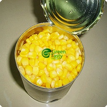 Núcleos de maíz dulce medio dulce en conserva