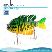 Angler Select Fishing Tackle Multi articulado Life-Like Swimbait señuelo de la pesca de la sal y del agua dulce (MS1810)