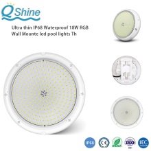 IP68 Waterproof 18W RGB led pool lights