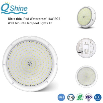 Luz de piscina LED subacuática ultrafina de 24 mm de espesor