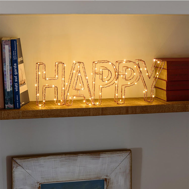 Letter led metal light