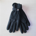 Hot Verkauf Winter Schnalle schwarze Fleece-Handschuhe