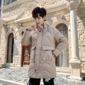 Custom men's casual warm outdoor down jacket