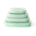 collapsible silicone lunch box food storage container