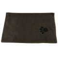 serviette de broderie patte de chat chien microfibre