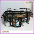 Grande capacidade de PVC saco de maquiagem transparente profissional (sakmb001)