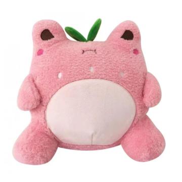 Juguete creativo de almohada Pink Peach Frog Fuge Throw Throw