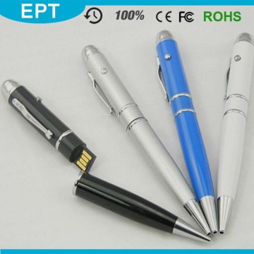 Laser Flashlight Ballpoint Pen Shape USB Flash Drive (TP021)