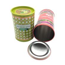 Round Tin Can Canning Embalagem de alimentos Embalagem de caixa