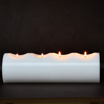 4 Seat Plastic Resin Artificial Candle Holders