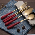 Wholesale Portable Stainless Steel Luxury Wedding Cutlery