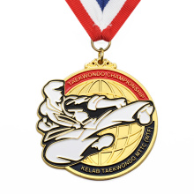 Carrera de boxeo coreana Medallas personalizadas de taekwondo