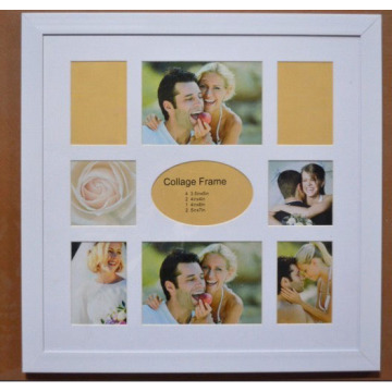 9-ouverture blanc populaire Multi Photo Frame