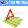 CY Reflector advertencia triángulo seguridad chaleco chaqueta de Kit