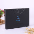 Luxus matte schwarze Geschenkboxen Verpackung Logo