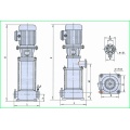 Pompe centrifuge multicellulaire à canalisation verticale GDL