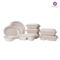 disposable tableware biodegradable lunch box 3 compartment