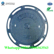 China Metal Casting Teile Gusseisen Manhole Cover mit Rahmen