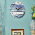 Horloge murale de plage rustique rond