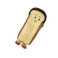 Realistic bread and toast plush pen box