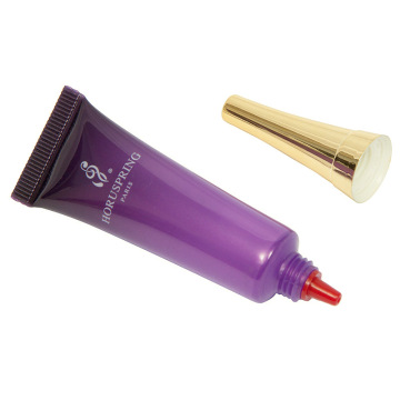 Tubo cosmético de plástico de 15 ml com tampão de metal Bugle