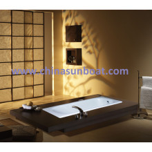 Sunboat Cast Iron Bathtub Single Bathtub Embedded Slip Deepened Enamel Bathtub