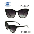 Katzenaugen-Art-große Rahmen-PC-Art- und WeiseSonnenbrille (PS1361)