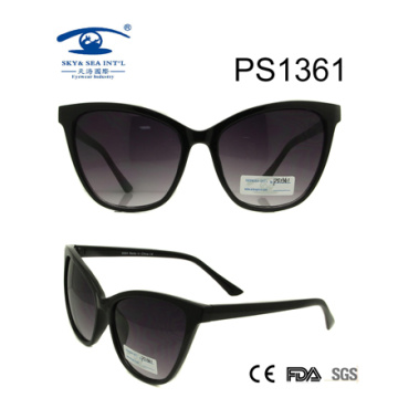 Katzenaugen-Art-große Rahmen-PC-Art- und WeiseSonnenbrille (PS1361)