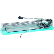 Tile cutter with backing plate and extension bracket